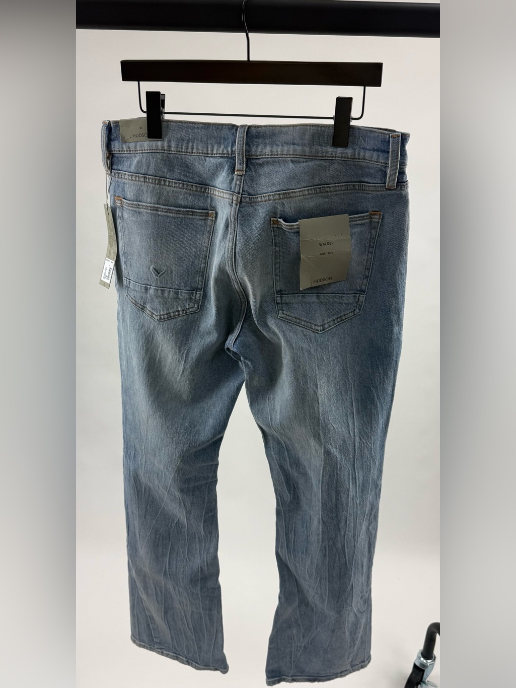 Hudson Jeans Men’s Flare Distressed Light Blue Denim Jeans — image 2 of 5